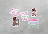Load image into Gallery viewer, Fertility warriors decal sticker set