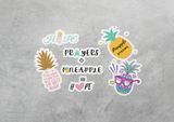 Load image into Gallery viewer, IVF pineapple decal sticker set