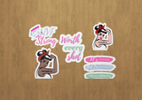 Load image into Gallery viewer, Fertility warriors decal sticker set