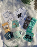 Load image into Gallery viewer, Teal baby bear deluxe gift box