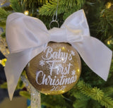 Load image into Gallery viewer, Baby&#39;s first Christmas ornament